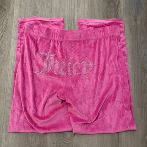 Pink juicy couture velour pants